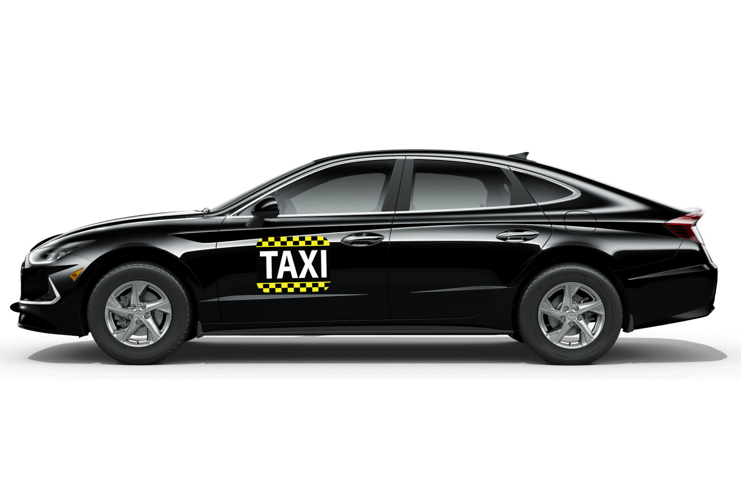 Pair (2) of TAXI Service Car Door Magnet Signs 9″x12″ Transportation Signage New