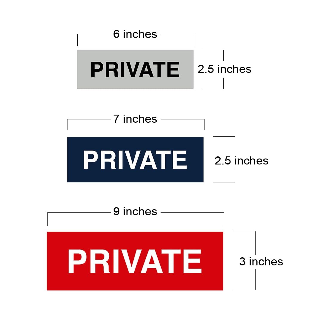 Signs Bylita Basic Private Sign – 5 Pack