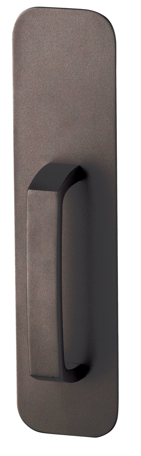 Exit Trim – Dummy Pull Handle x Plate, Powder Coated Dark Bronze SP313