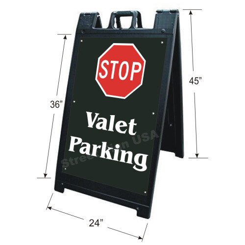 SIGNICADE A FRAME SIDEWALK STAND SANDWICH BOARD DISPLAY SIGN 24 X 36 BLACK
