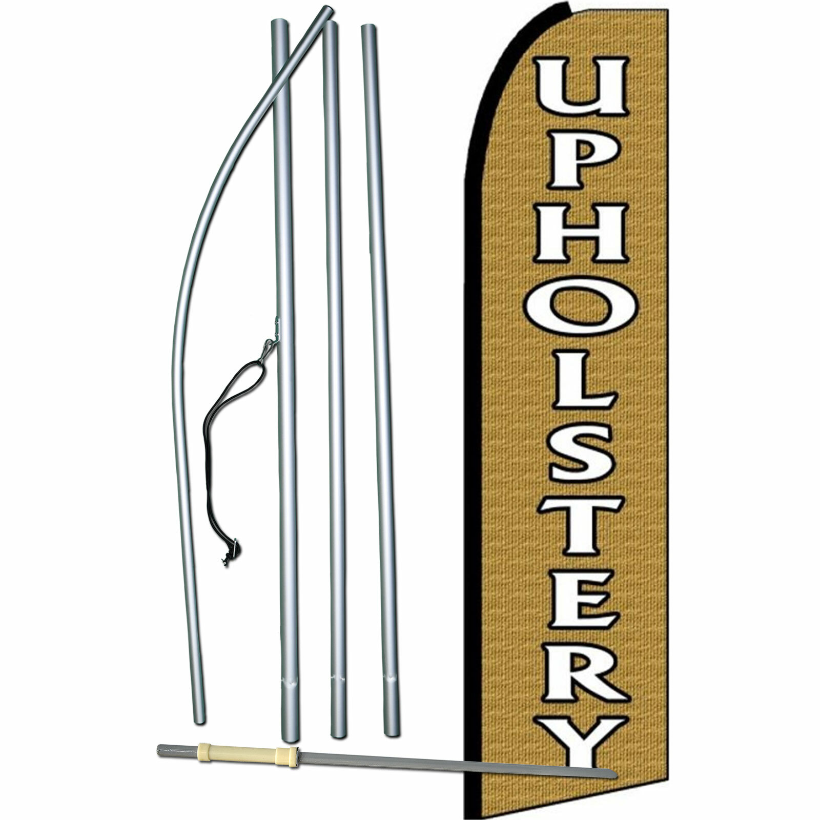 Upholstery Flag Flutter Feather Banner Swooper Extra Wide Kit COMPLETE