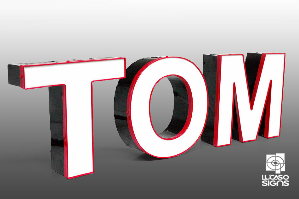 Custom LED Business Signs Channel Letters – LED Signs Regular Front Translucent