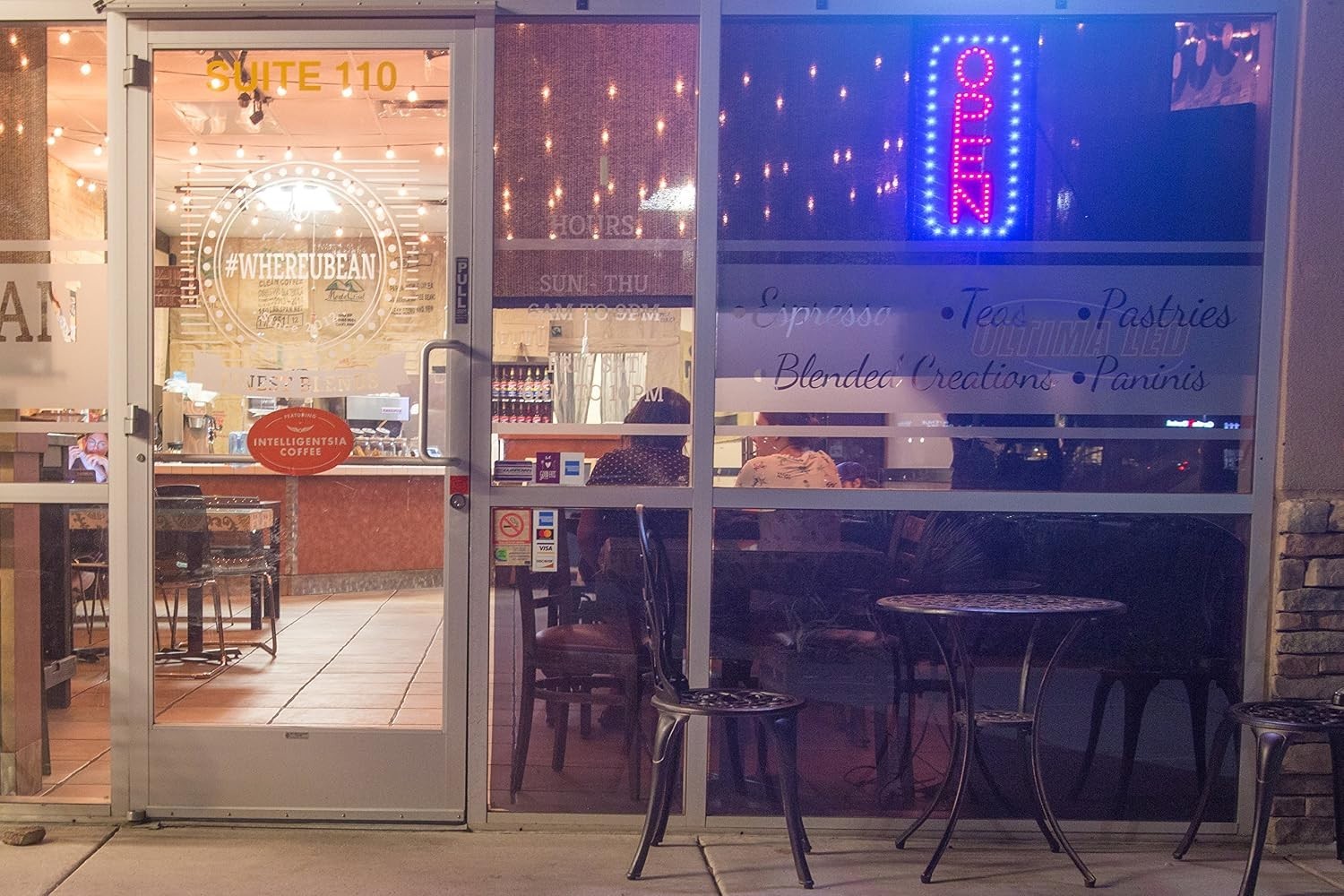 Customizable Open & Closed Neon LED Sign with Business Hours – Attract Customers
