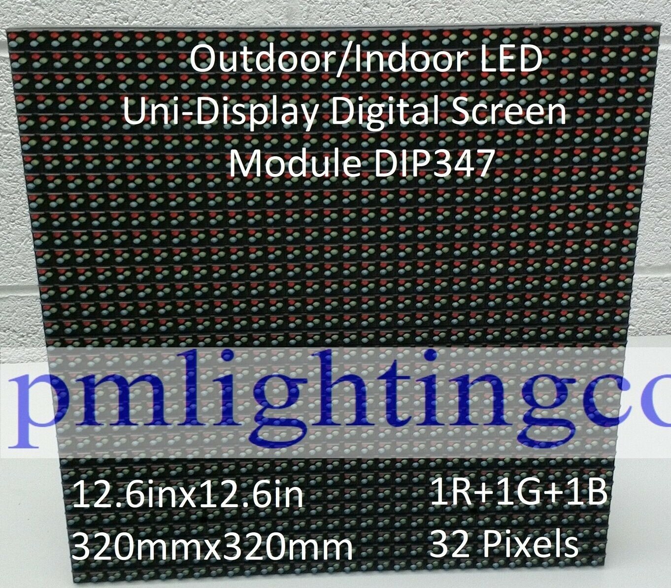 P10mm Outdoor/Indoor LED UniDisplay Digital Screen Module DIP347,320×320mm HUB73