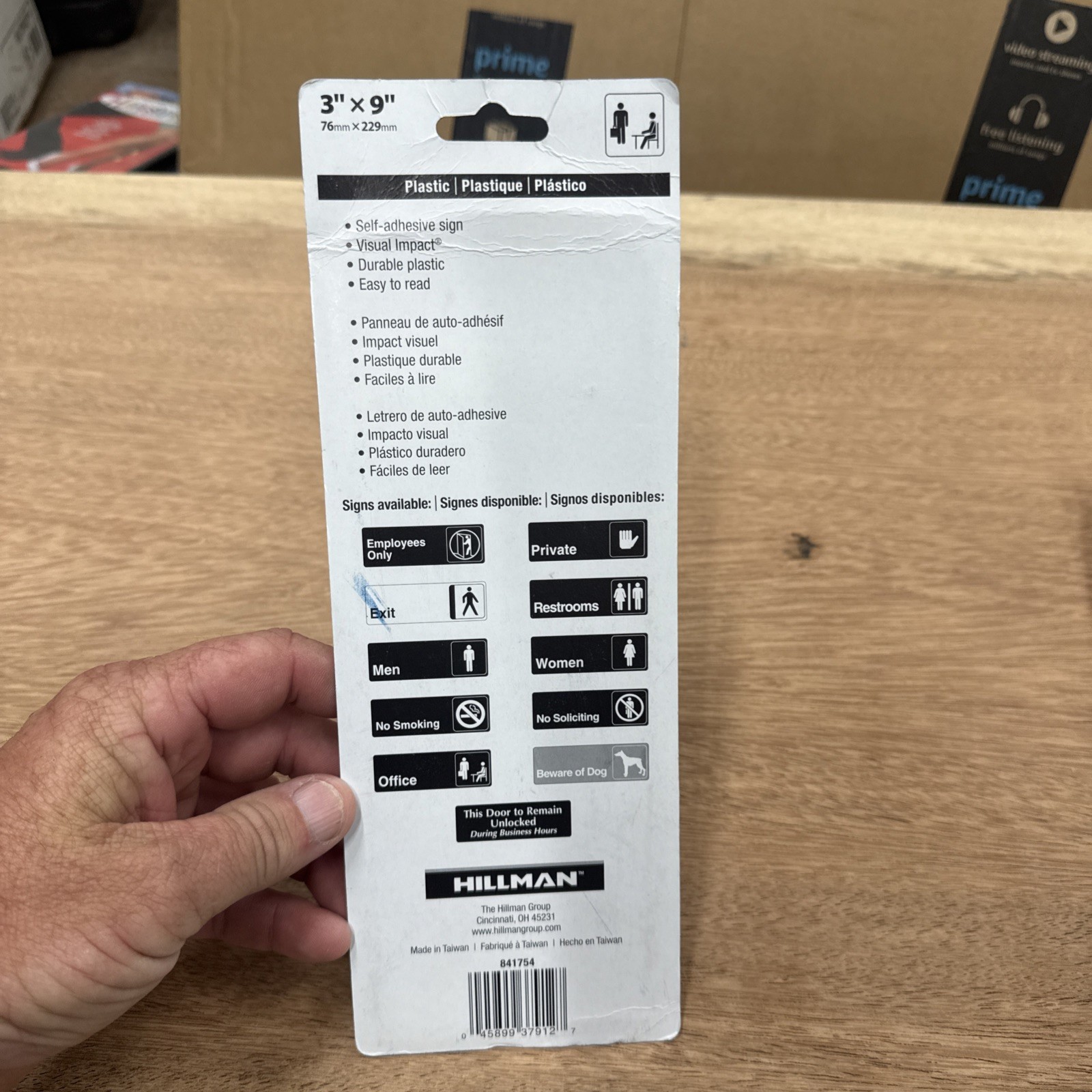 Office Door Sign 3×9 New In Package