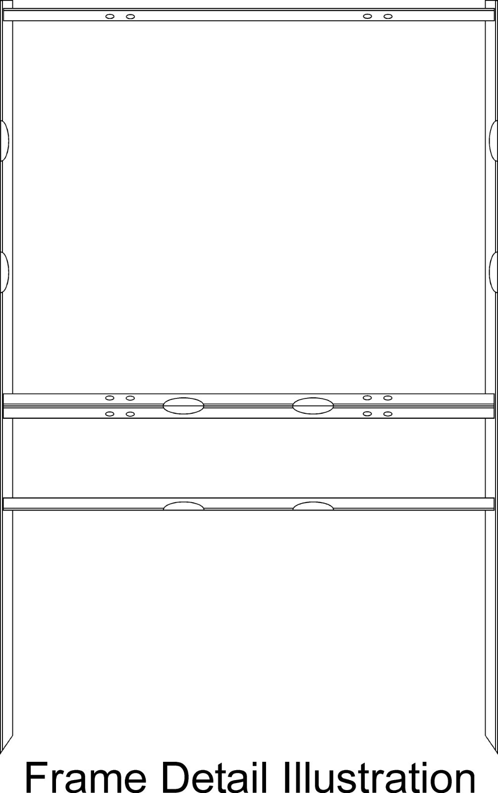 Real Estate Yard Sign Metal Frame, 24 x 30 Slide-In (1) Rider, Black (Pack of 1)