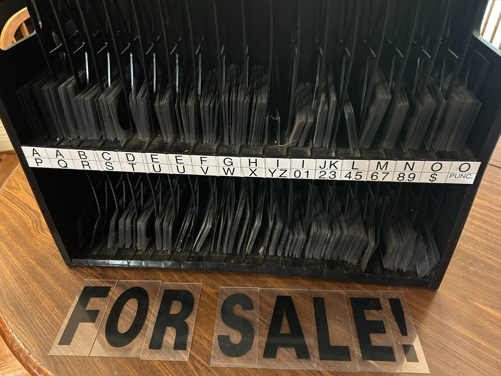 Gemini Plastic Letter Cabinet with Letters, Numbers, and Punctuation