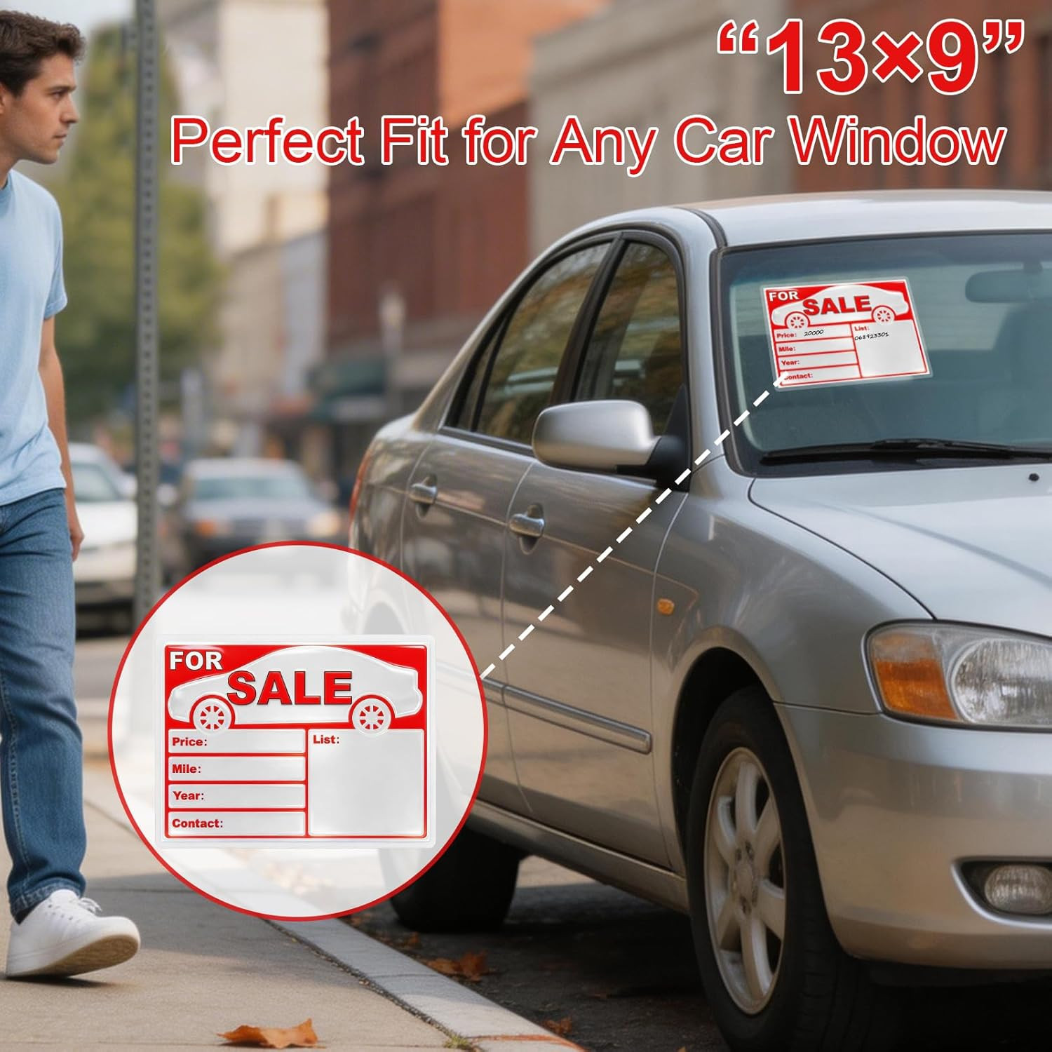 Professional for Sale Sign Car Kit – 2 Pack Laminated Waterproof & Fade-Resistan
