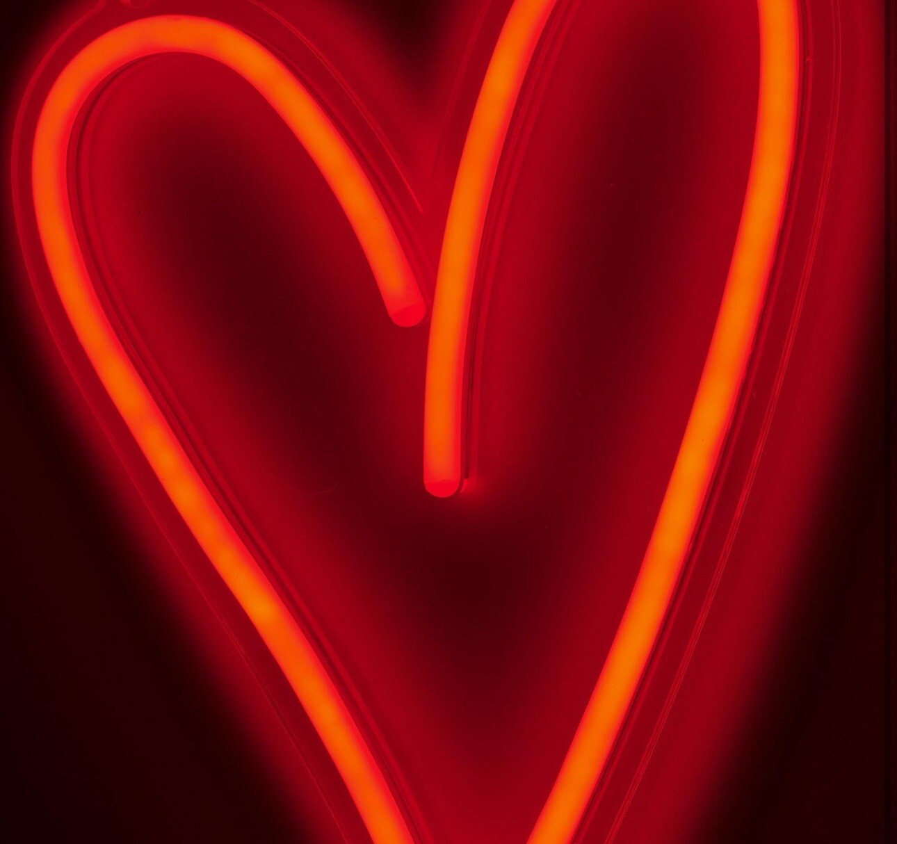 Heart LED Neon Light, Wall Hanging Room Decor, Red, 13.8 X 10.25 Inches, Clear C
