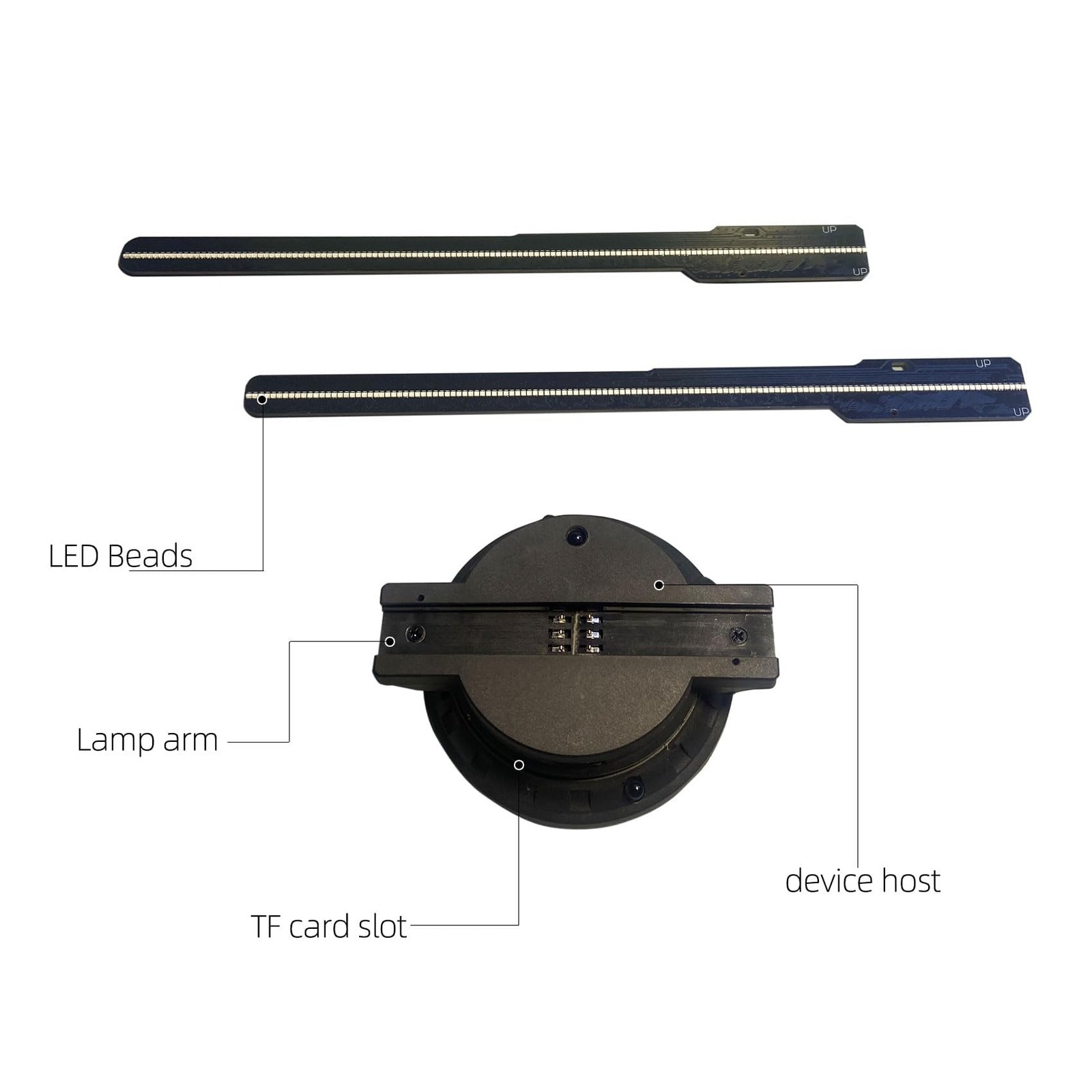 3D Holographic Fan Projector | 234 HD LED Display | Bluetooth Wifi Compatible