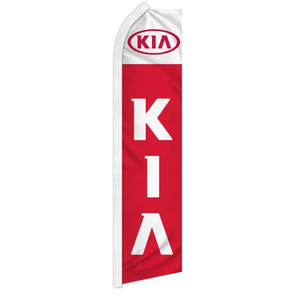 Kia Swooper Flutter Feather Advertising Auto Dealership Business Flag