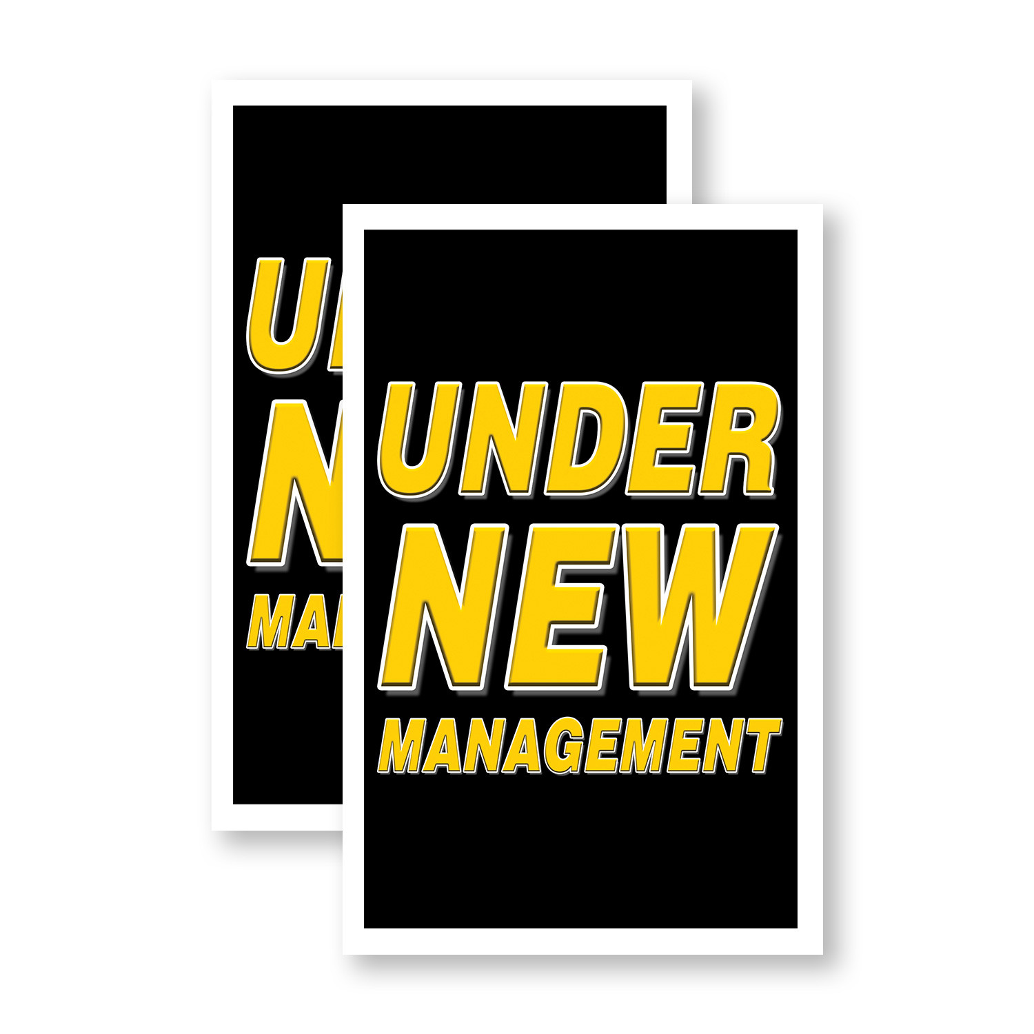 Under New Management Heavy Duty A-Frame Sidewalk Sign Business Promotions New