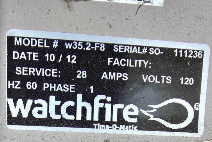 Full Color WatchFire Digital Sign Module w35.2-F8 Part # 910004 , 11″ x 11″ 45mm