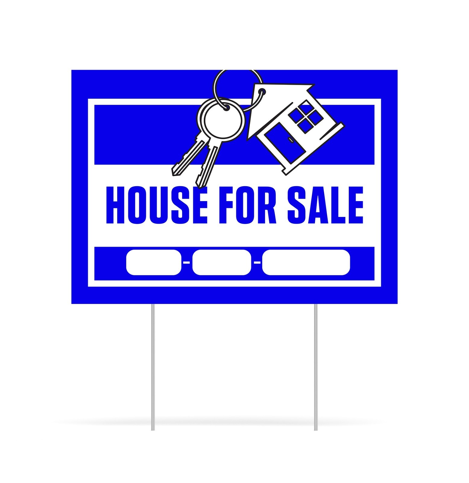 Yard Signs-“House For Sale” Yard Signs-FREE STAKES- 12″x18″- 18″x24″ – 24″x36″