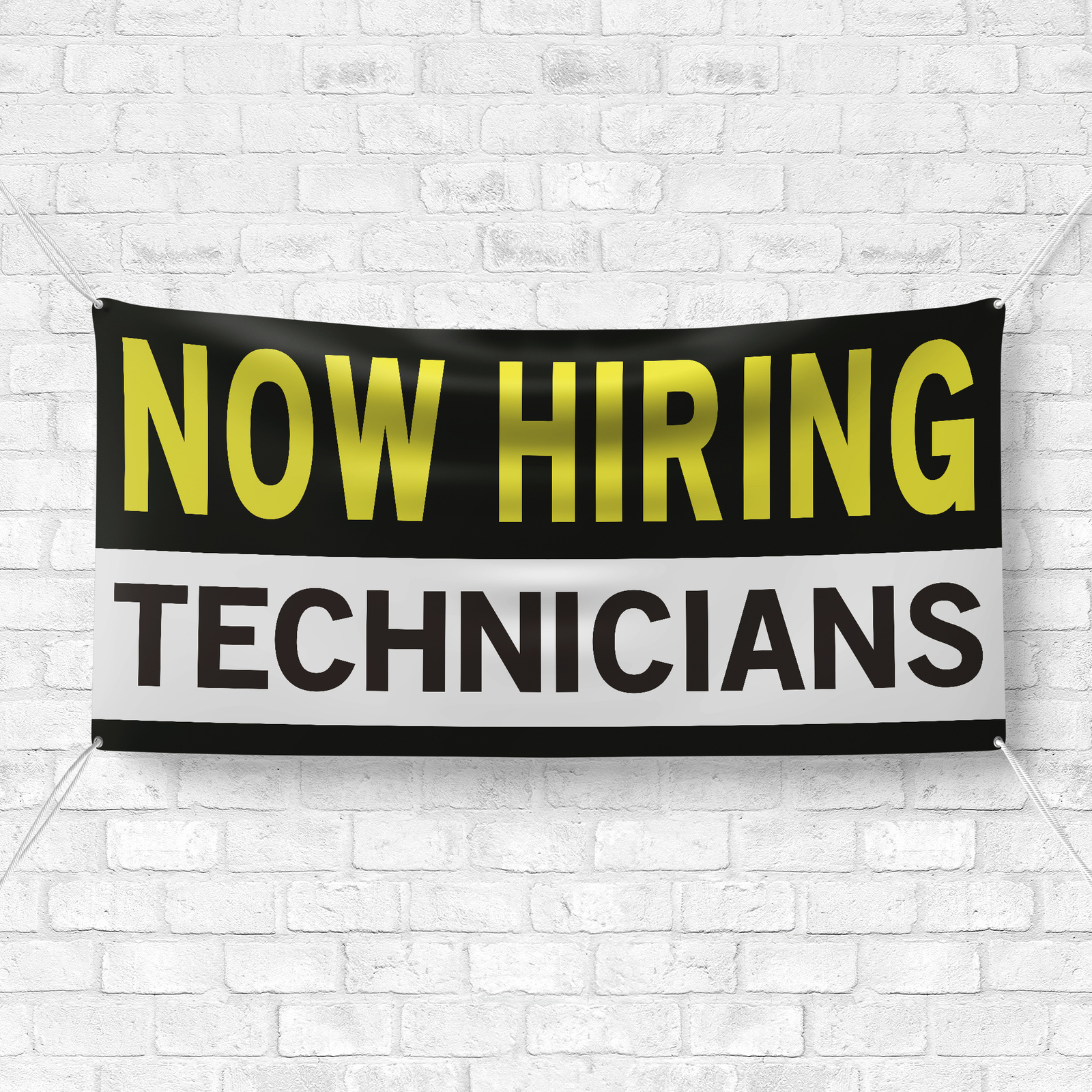Now Hiring Technicians 13 oz Heavy Duty Vinyl Banner Technician Jobs Available