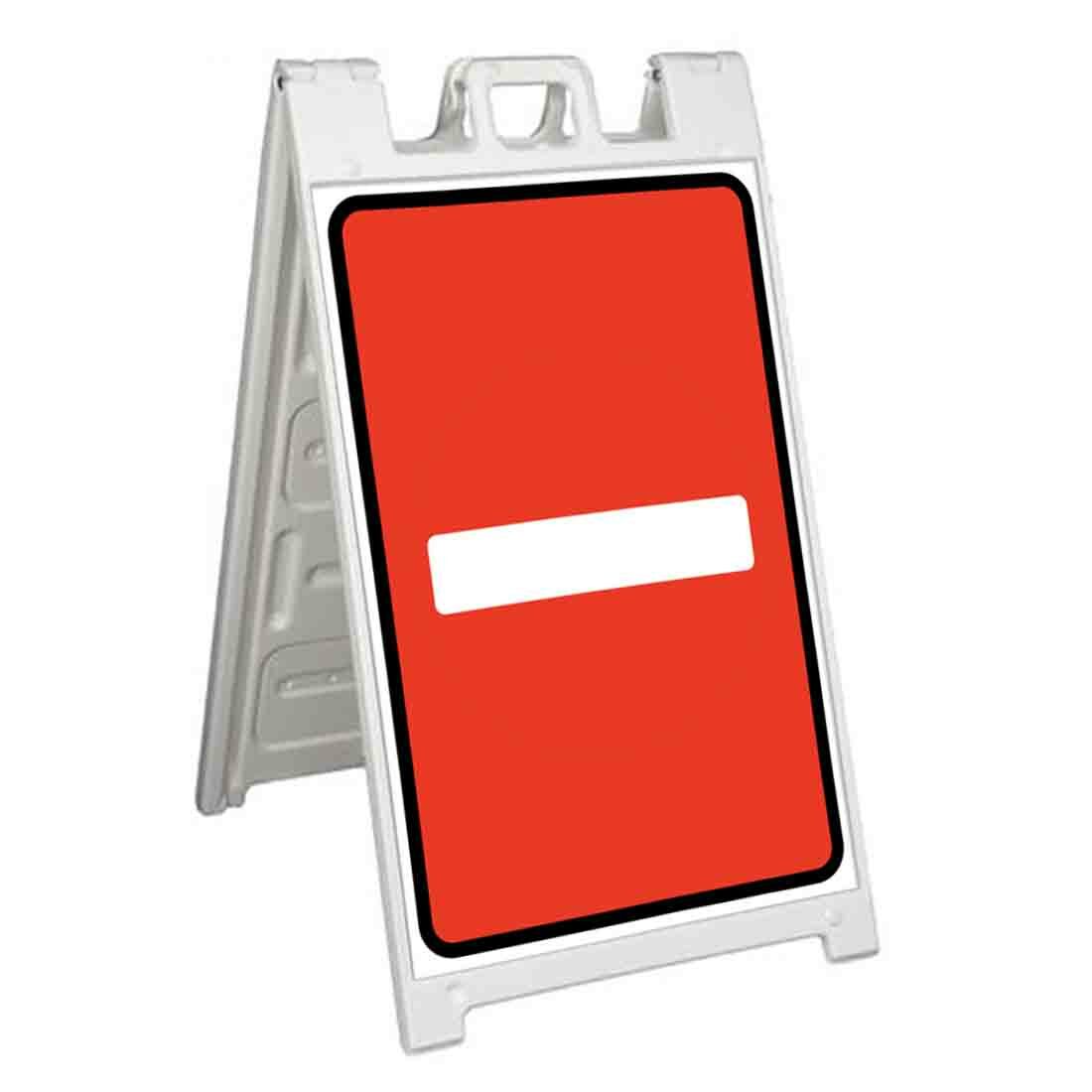 NO ENTRY Signicade 24×36 Aframe Sidewalk Sign Banner Decal WARNING