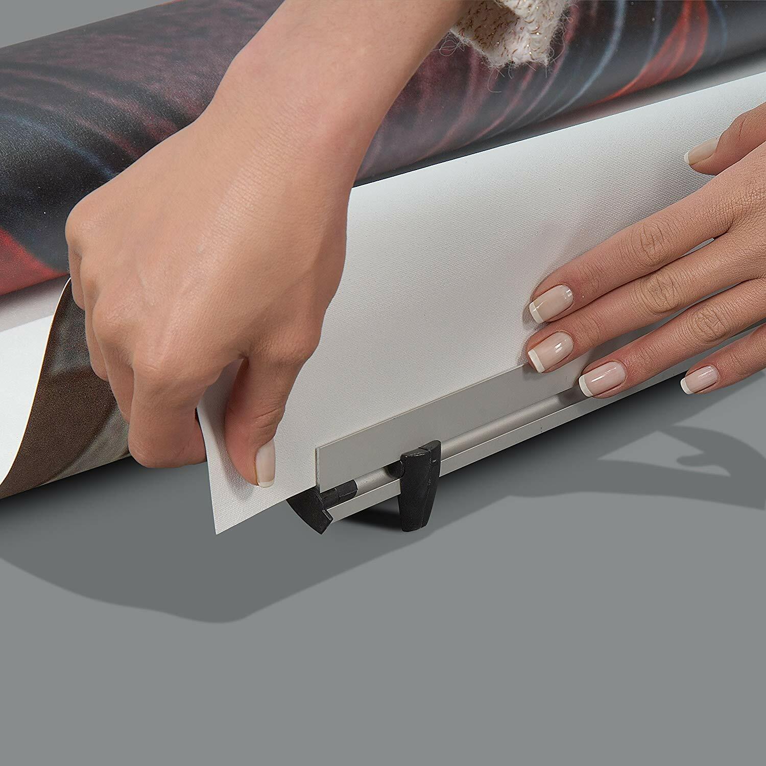 31.50×78.74 inch L Shaped Floor Standing Quick Banner Stand with Carrying Bag
