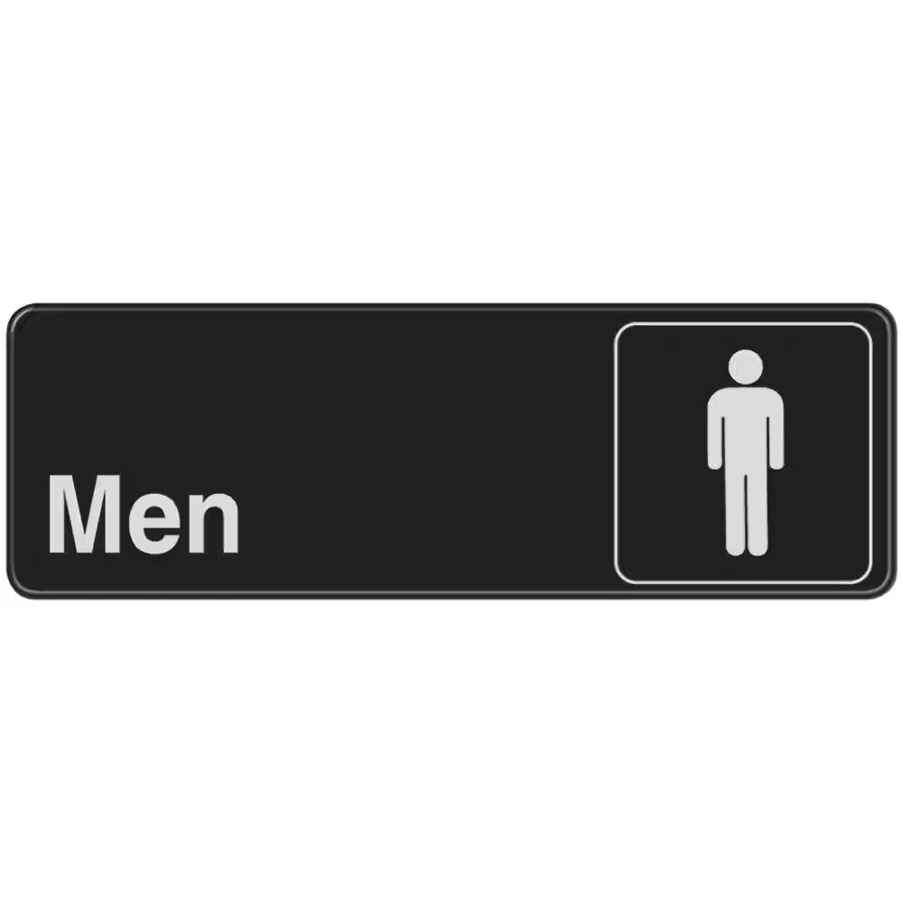 3 In. X 9 In. Men’S Restroom Sign