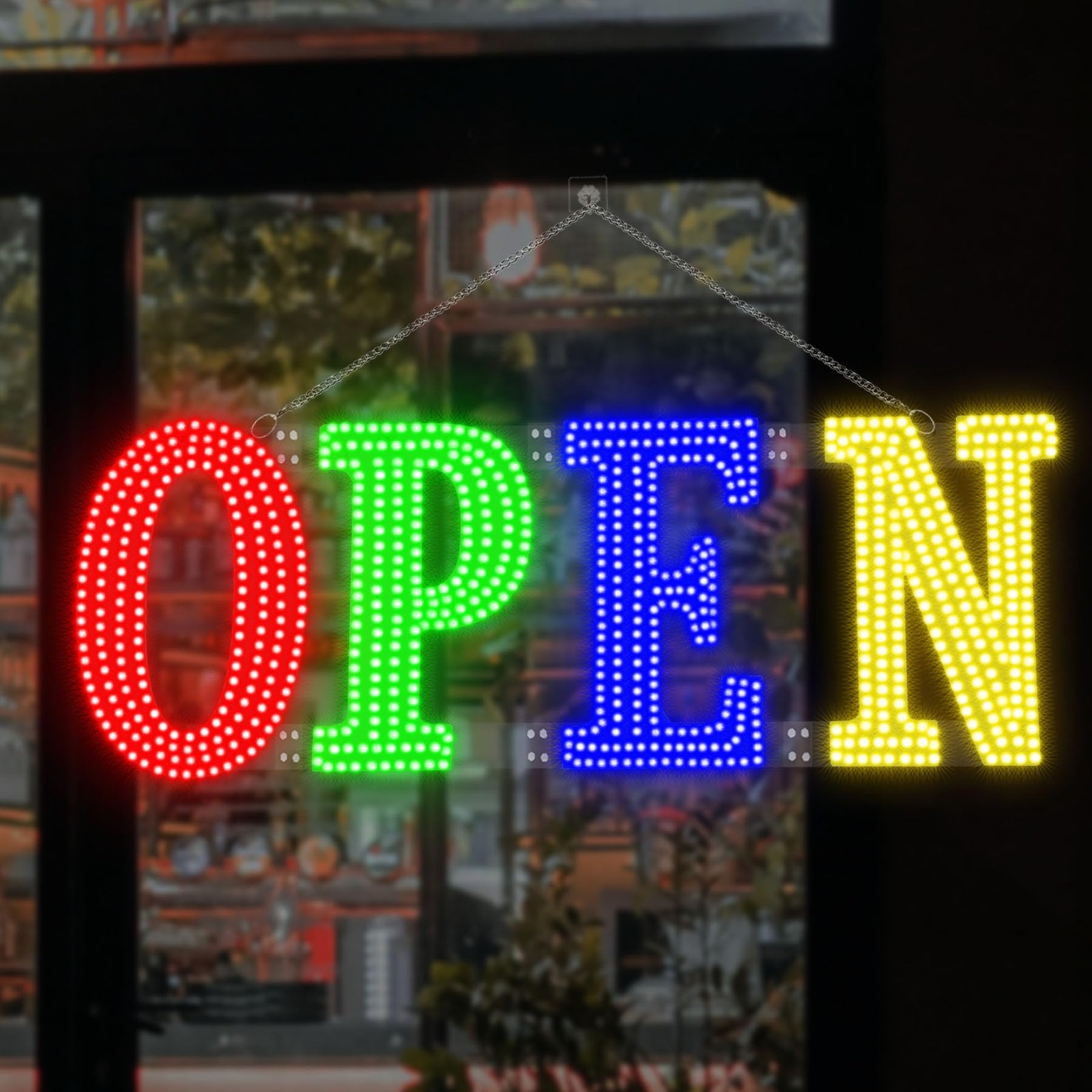Led Open Signs for Business 30x10in Big Open Sign Led w/Remote Control Window…