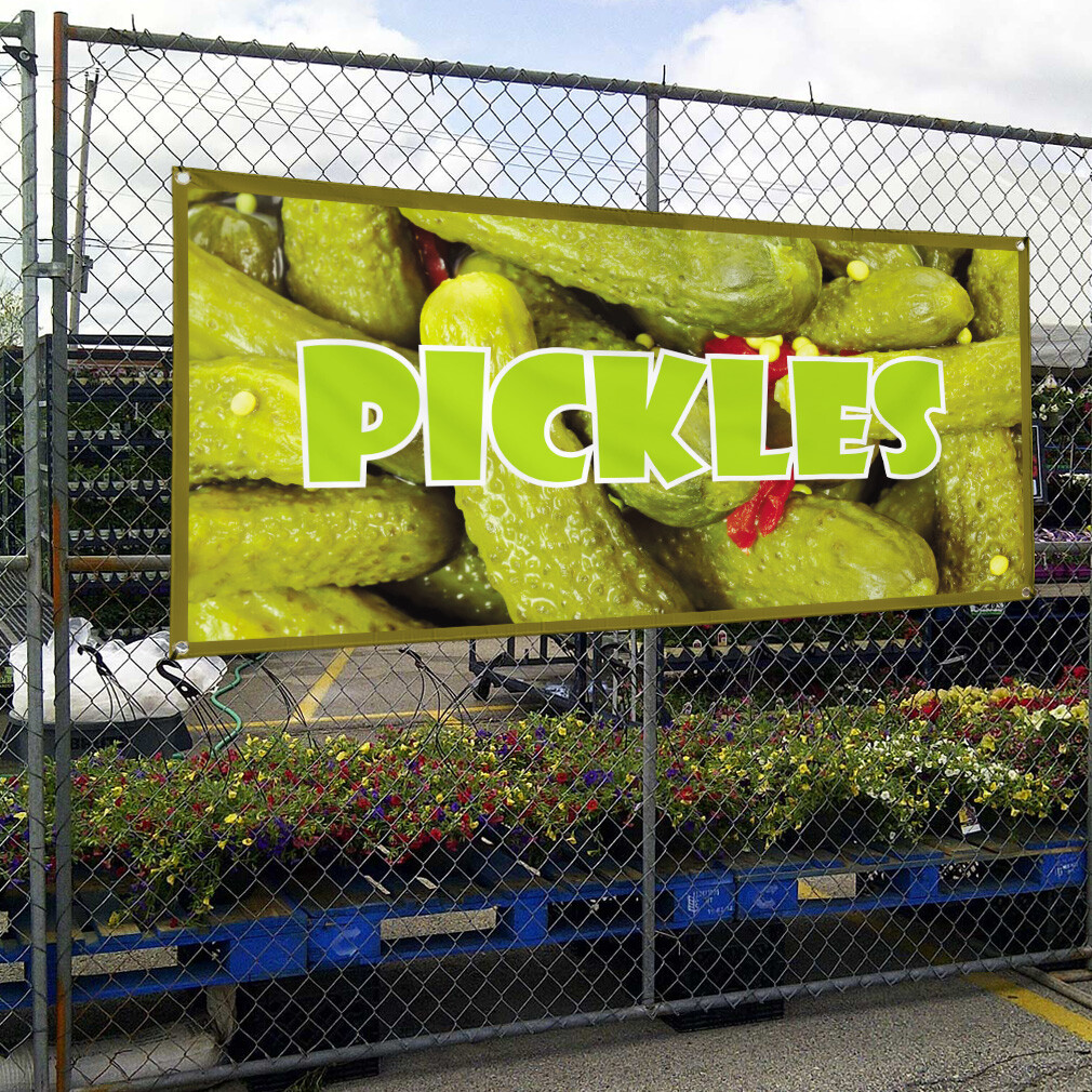 Vinyl Banner Multiple Sizes Pickles Outdoor Advertising Printing D Outdoor