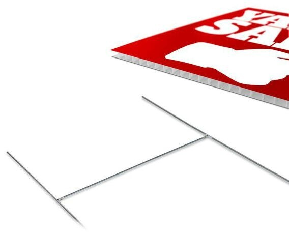 SNDS Custom Yard Signs with Stake – Personalized Blank Corrugated Lawn Sign