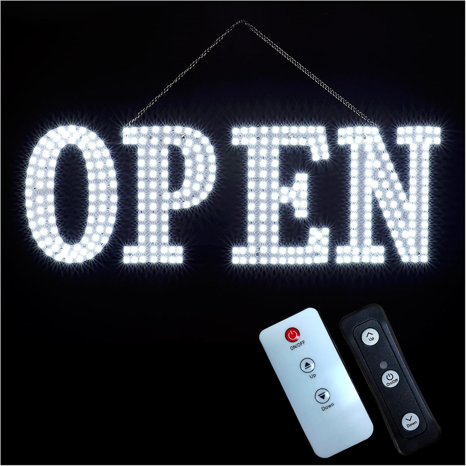 40″X14″ Extra Large LED Open Signs for Business with Remote Controlled, 10 Level