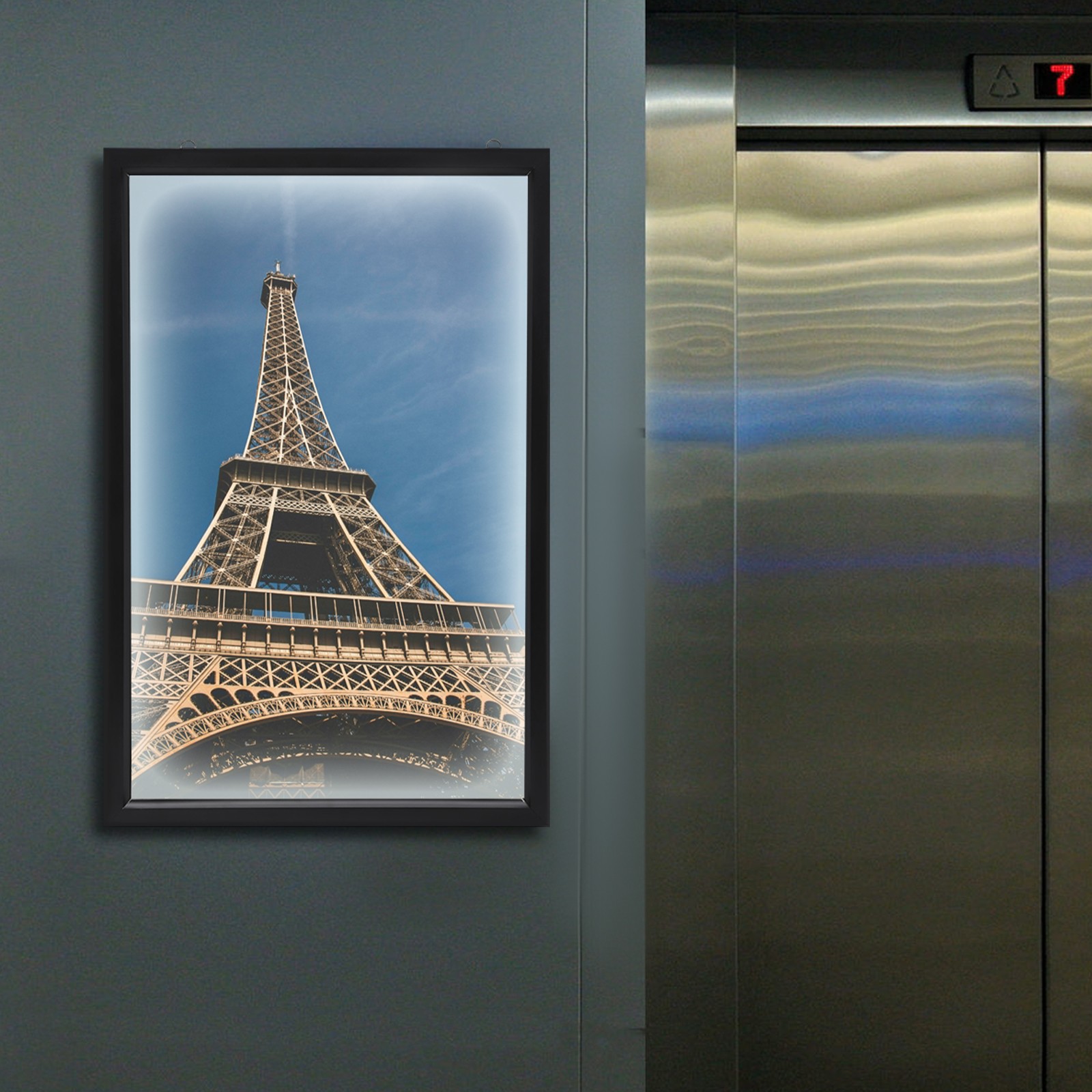 LED Backlit Menu Advertising Frame Light Box Photo Light Box Wall Mount