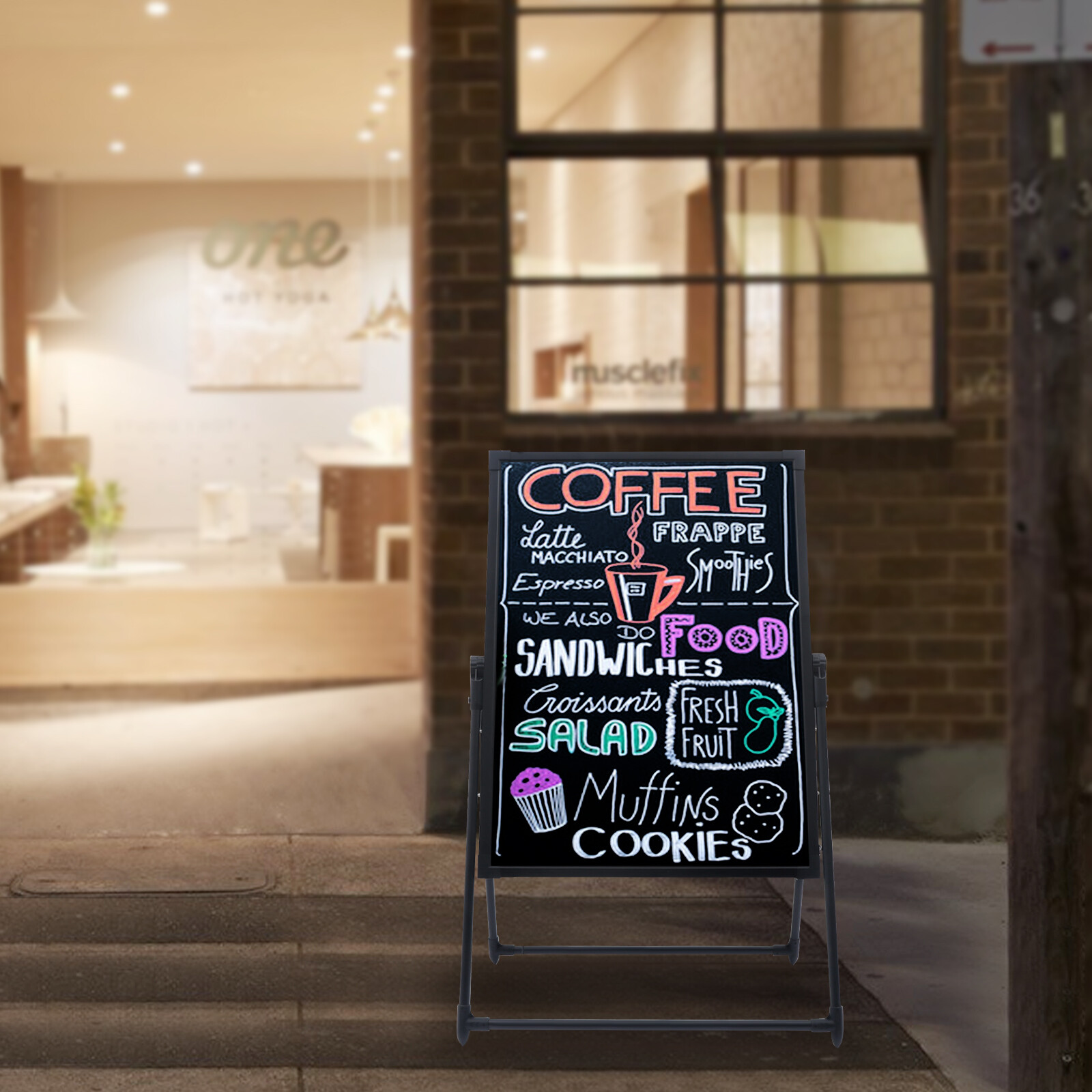 LED Message Board with Adjustable Height, Remote Control & Colorful Display