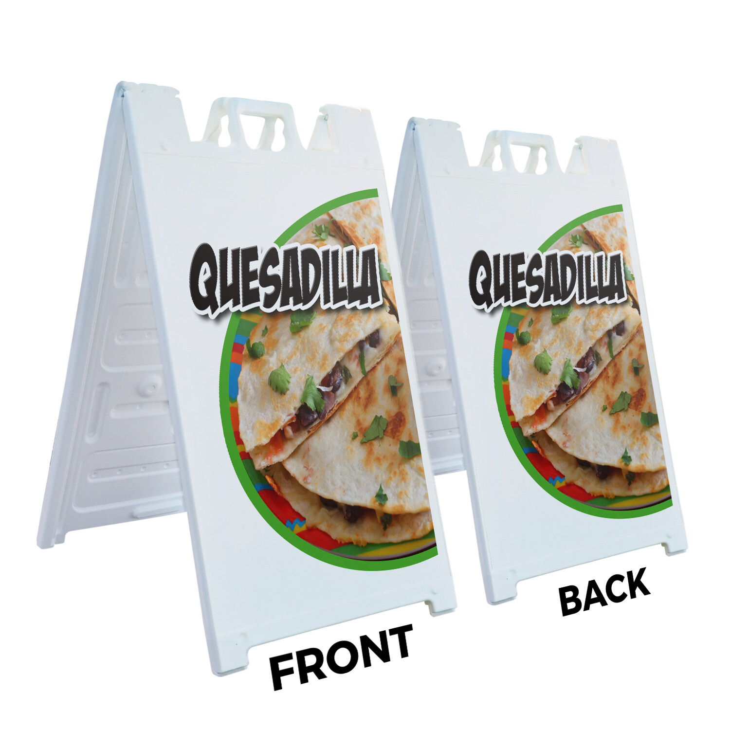 A-frame Sidewalk Quesadilla 24″ x 36″ Double Sided A-Frame Sidewalk Sign