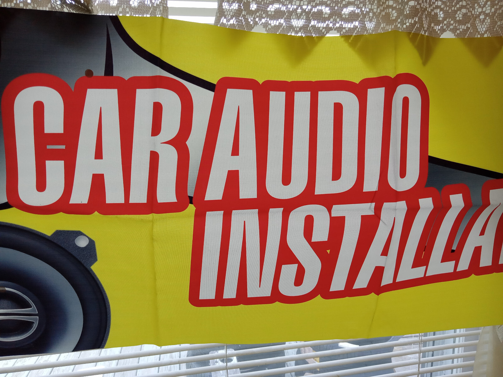 CAR AUDIO INSTALLATION Vinyl Banner Sign 18″X48″