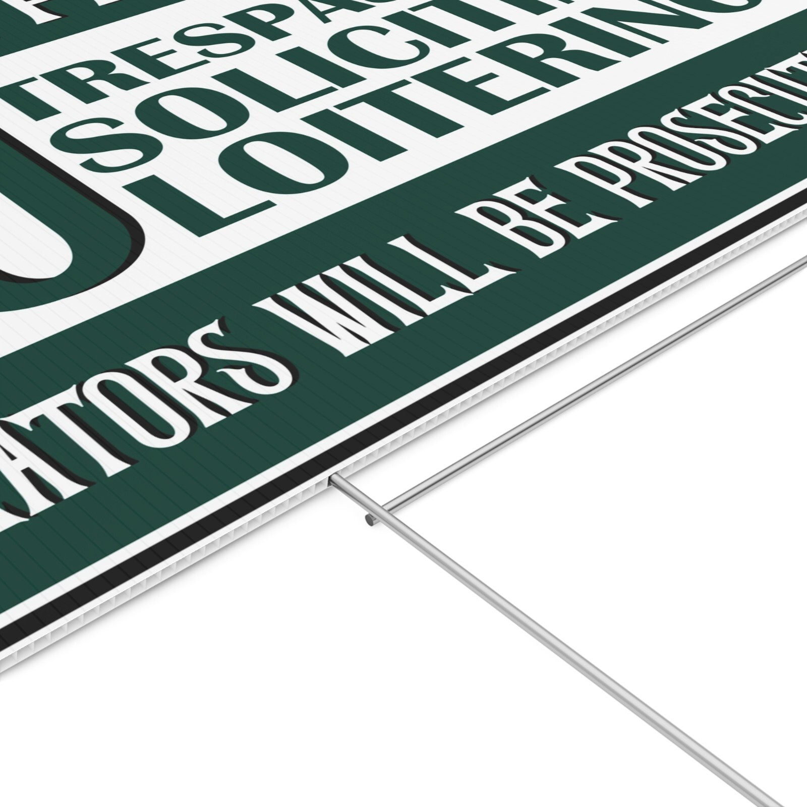 Private Property No Soliciting Loitering Trespassing Yard Sign For Home Garden