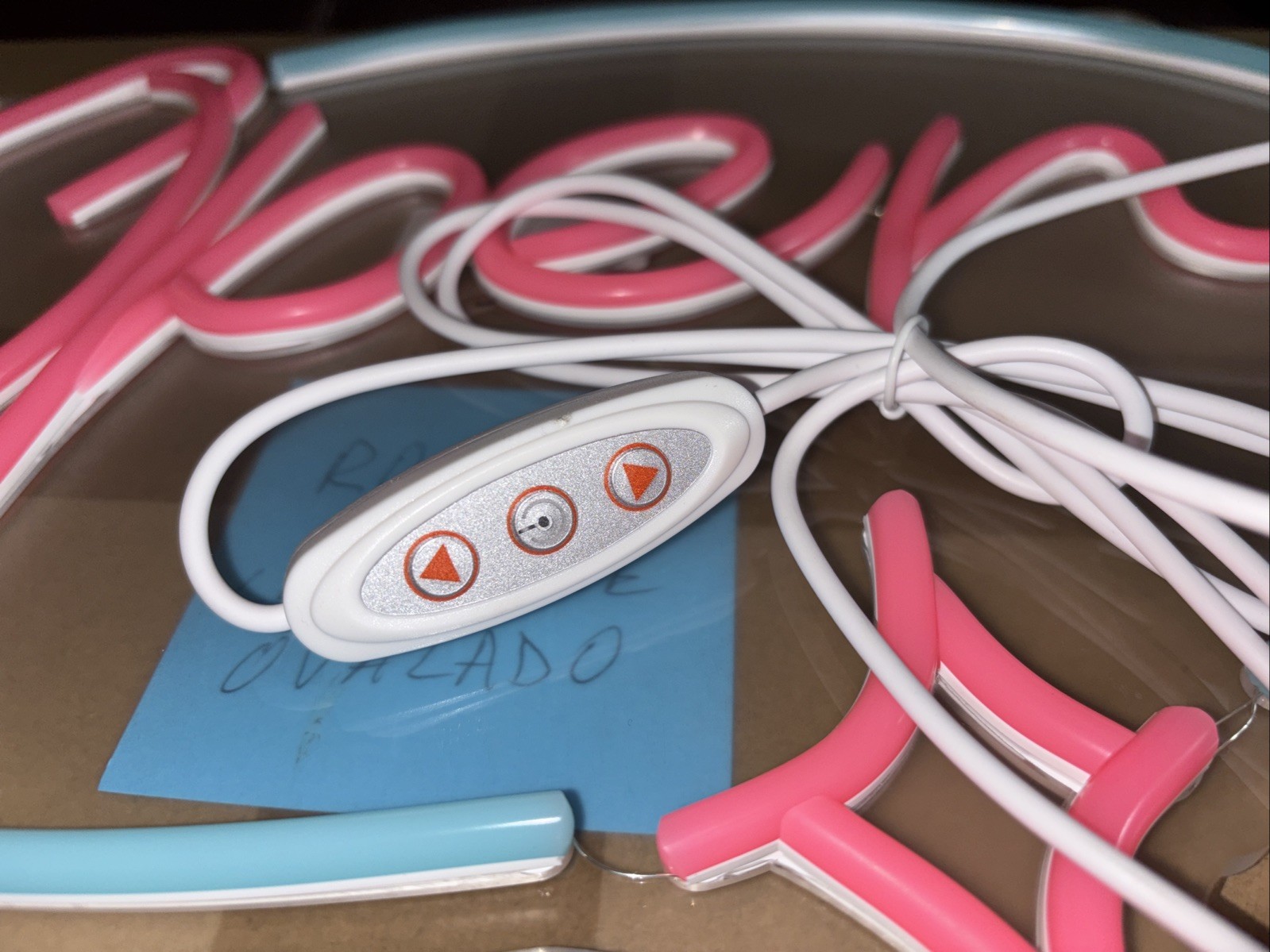 New LED Neon Sign Wall Decor – Pink and Blue Aesthetic Light Sign