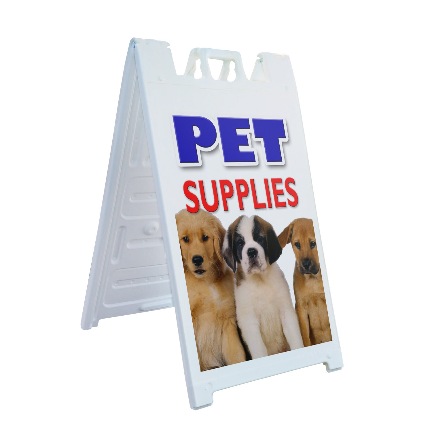 A-frame Sidewalk Pet Supplies 24″ x 36″ Double Sided A-Frame Sidewalk Sign