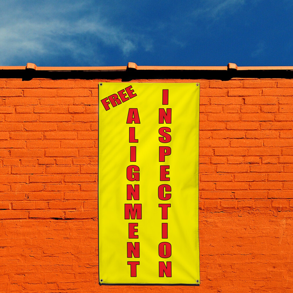 Vertical Vinyl Banner Multiple Sizes Free Alignment Inspection Business Outdoor