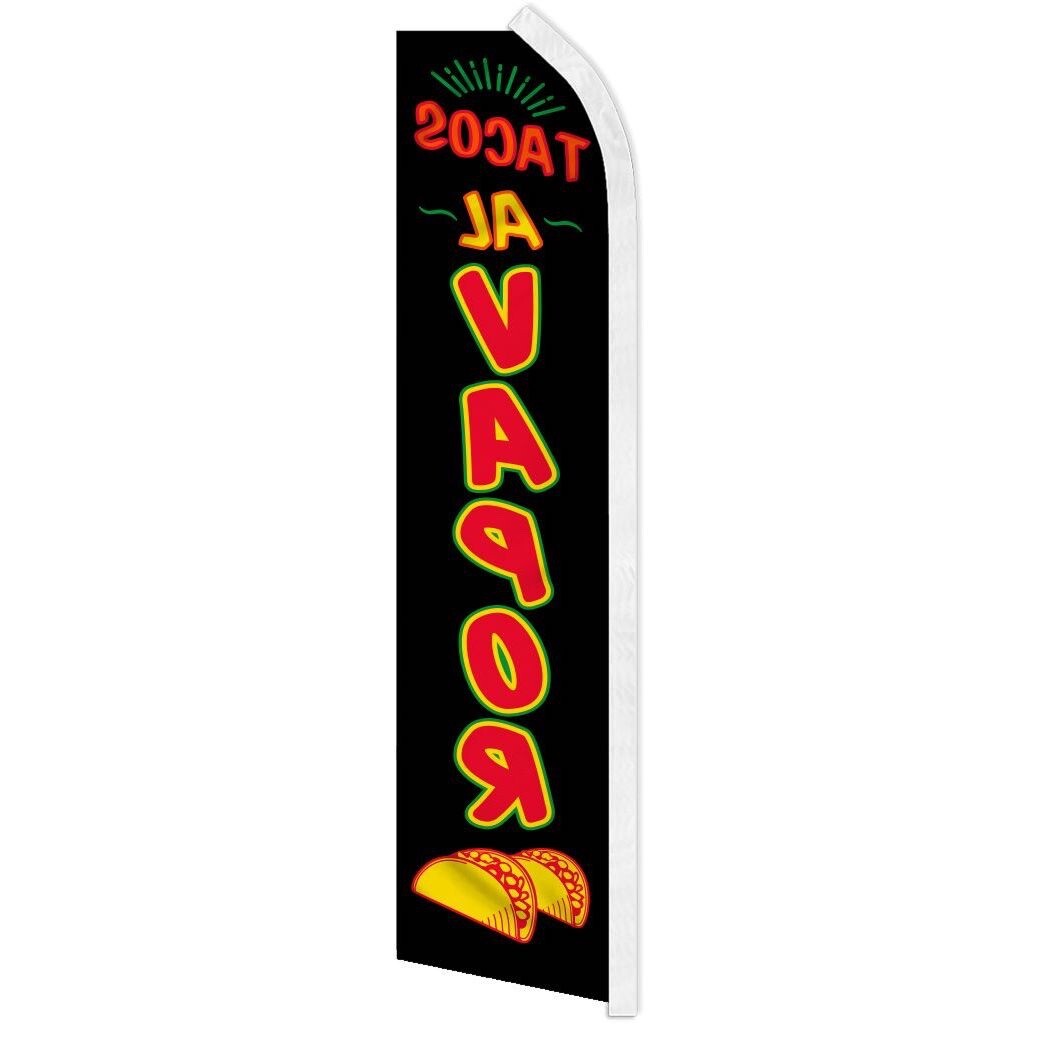 TACOS AL VAPOR advertising super flag polyester banner sign *POLE NOT INCLUDED*