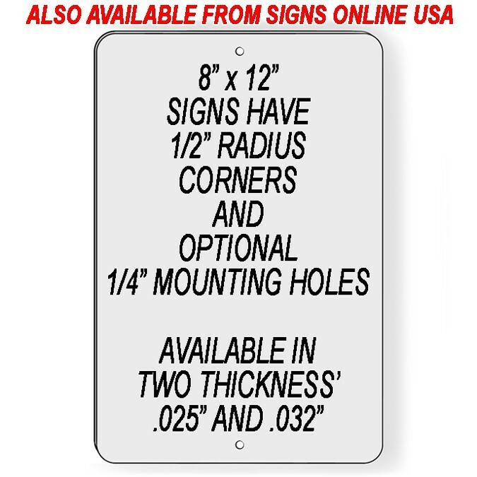 No Turn Around Metal 8″ x 12″ Sign warning do not stop keep out STA003