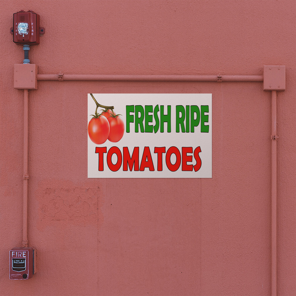 Decal Stickers Fresh Ripe Tomatoes B Vinyl Store Sign Label Business