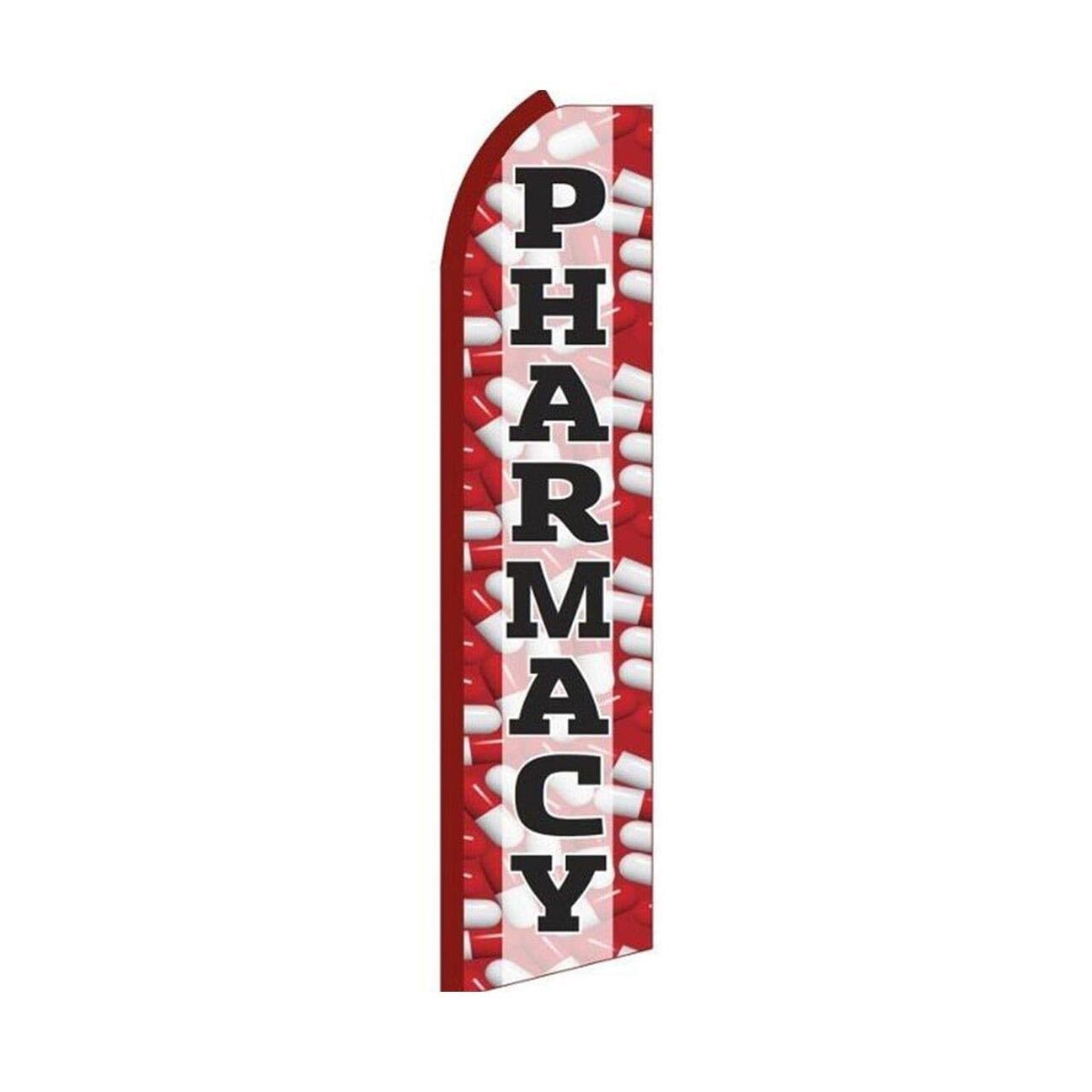 Pharmacy Swooper Flutter Feather Flag | 3ft W x 11.5ft Tall