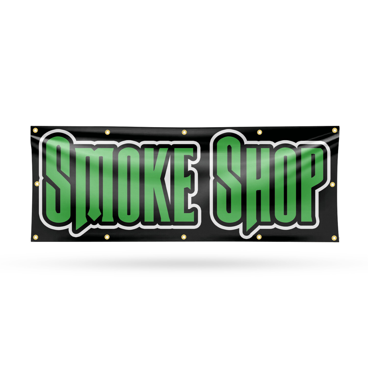 Smoke Shop 13 oz Vinyl Banner Sign with Metal Grommets Heavy-Duty Single-Sided