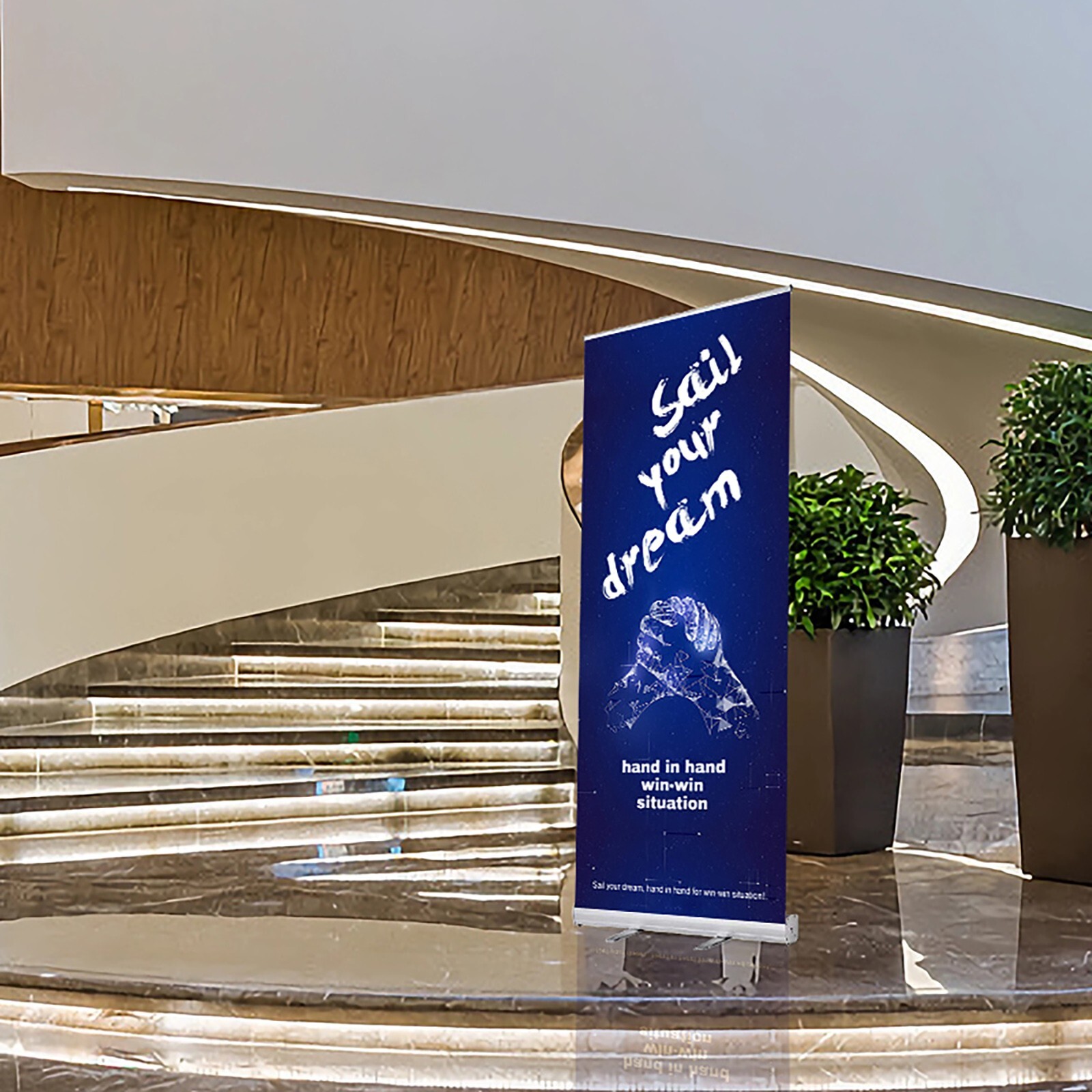 Custom Banner Display Stand – Roll Up Sign for Exhibition Trade Show,wedding,bar
