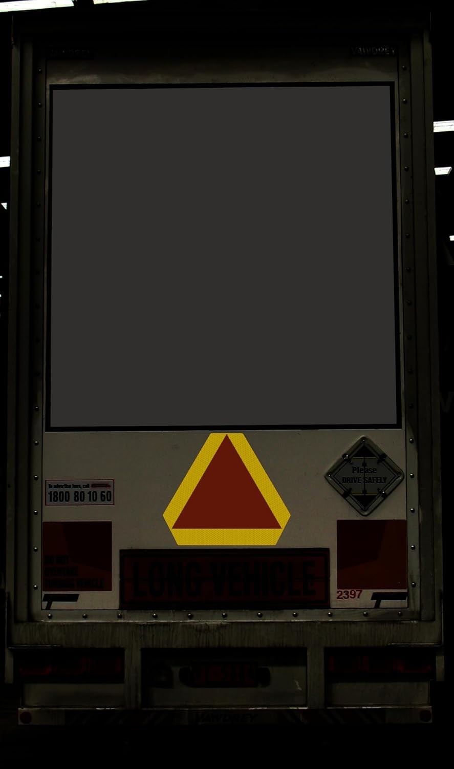 T R Metal Slow Moving Vehicle Sign 14 in x 16 in 2‑Pack Reflective