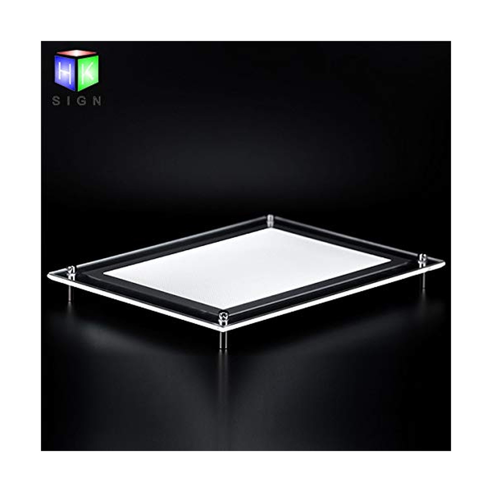 A1 wall mounted led light box Store Sign Holders crystal poster frame adverti…