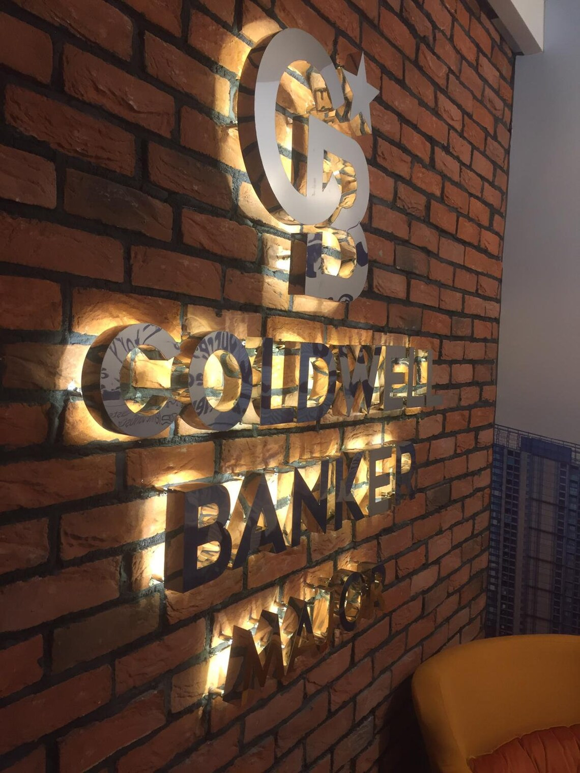 Metal 3D Back lit LED Storefront Business Logo Back light Custom 3D Letter Signs