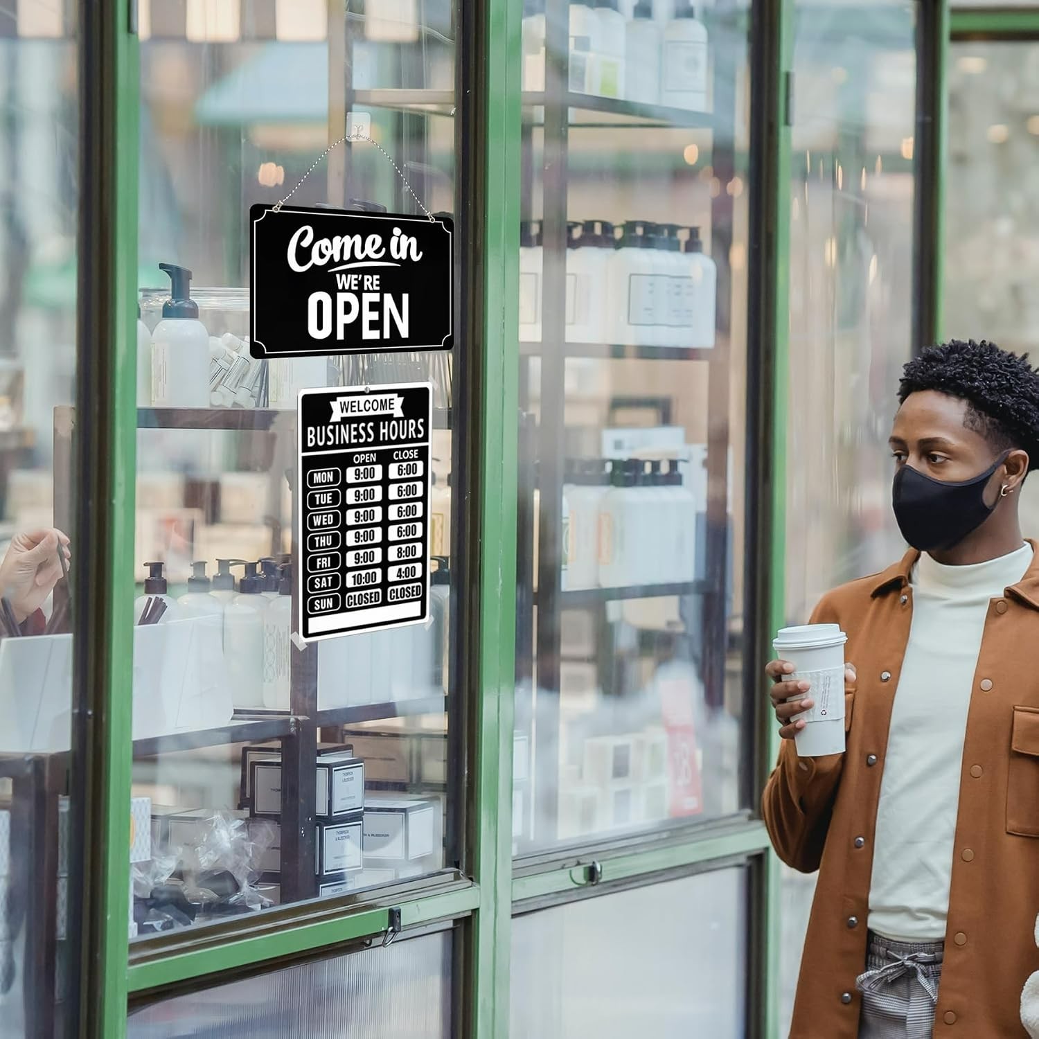 Professional Business Hours Sign Set with Open/Closed Decisions for Any Business
