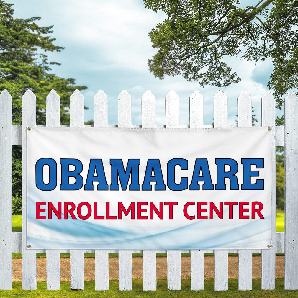 Vinyl Banner Multiple Sizes Obamacare Enrollment Center Business Outdoor