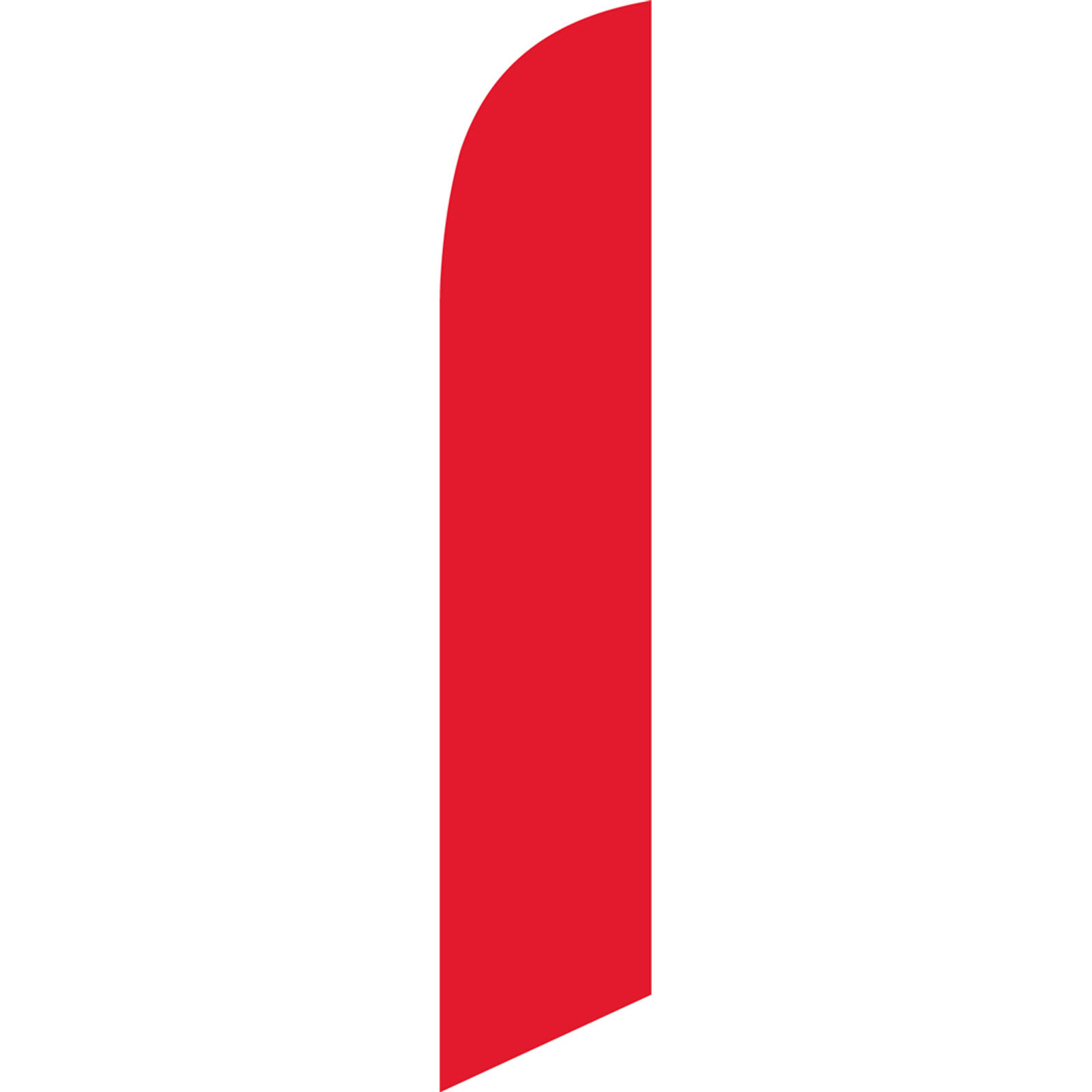 Solid Red 2 1/2 ft X 11 1/2 ft Windless Swooper Flag (Hardware Not Included)