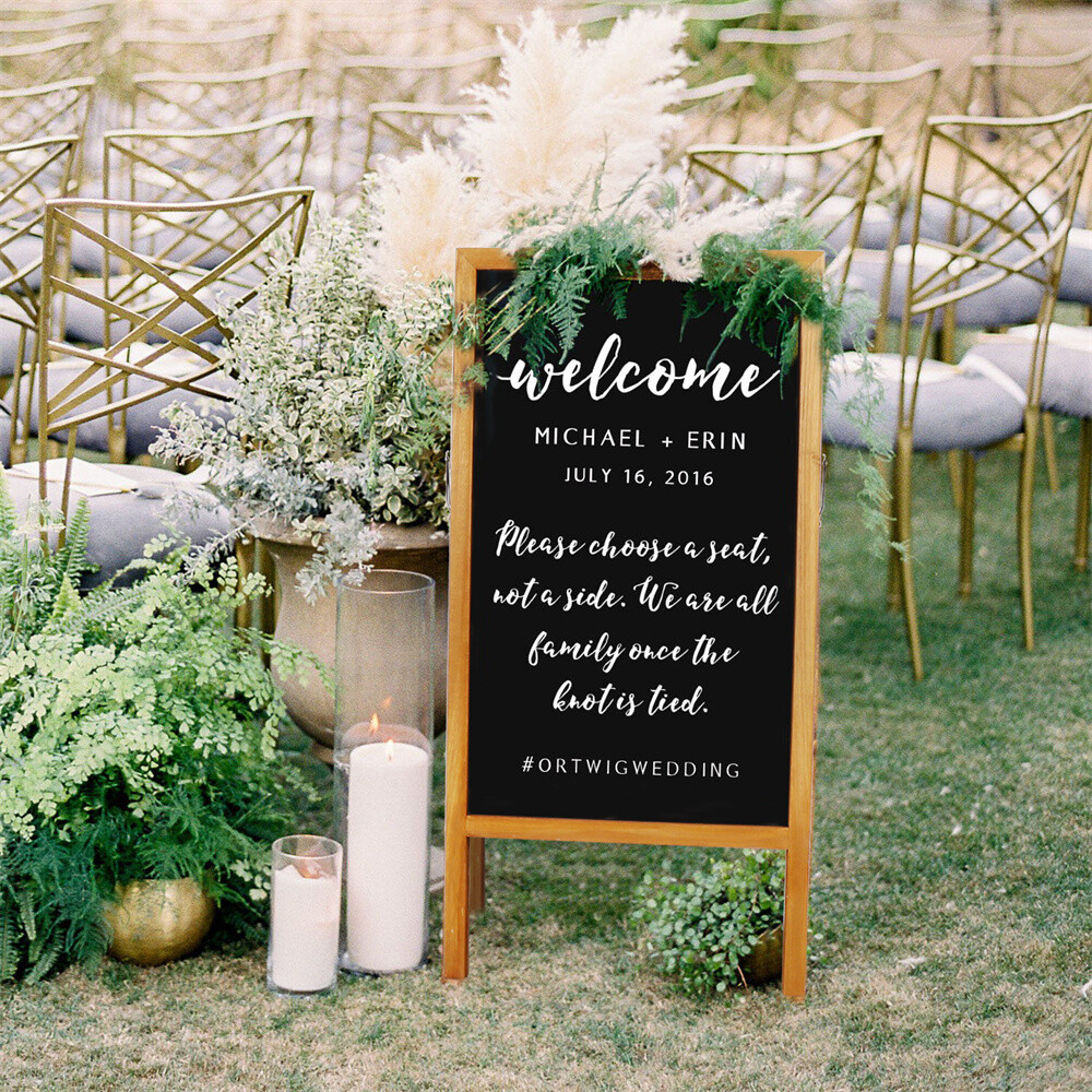 Heavy Duty Outdoor A Frame Sandwich Board Sidewalk Chalkboard Memo Sign Magnetic