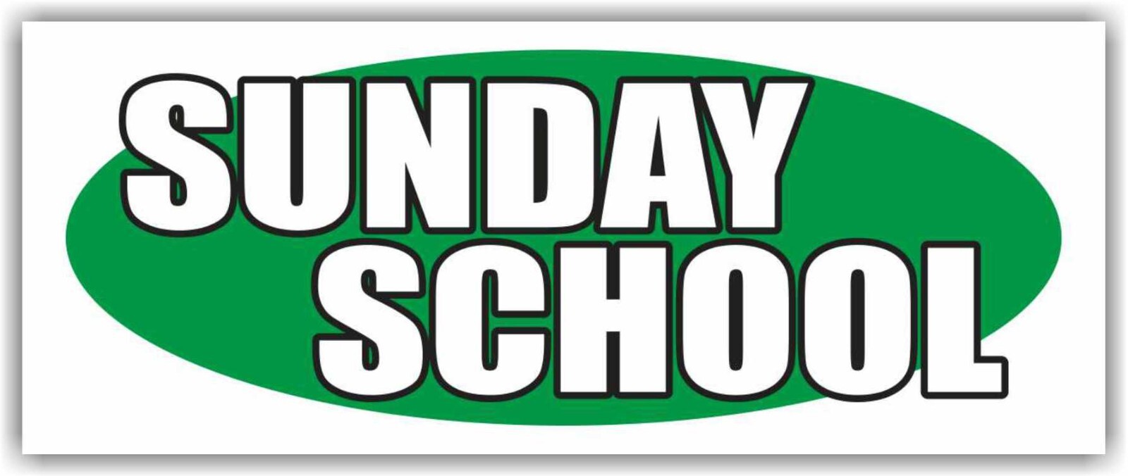 SUNDAY SCHOOL Advertising Banner Vinyl Sign USA CHURCH Bible Prayer God