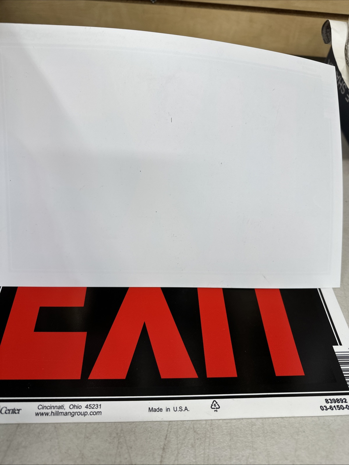 Hillman 839892 Exit Sign, Black and Red Plastic, 8×12 Inches 3 Pack {51}