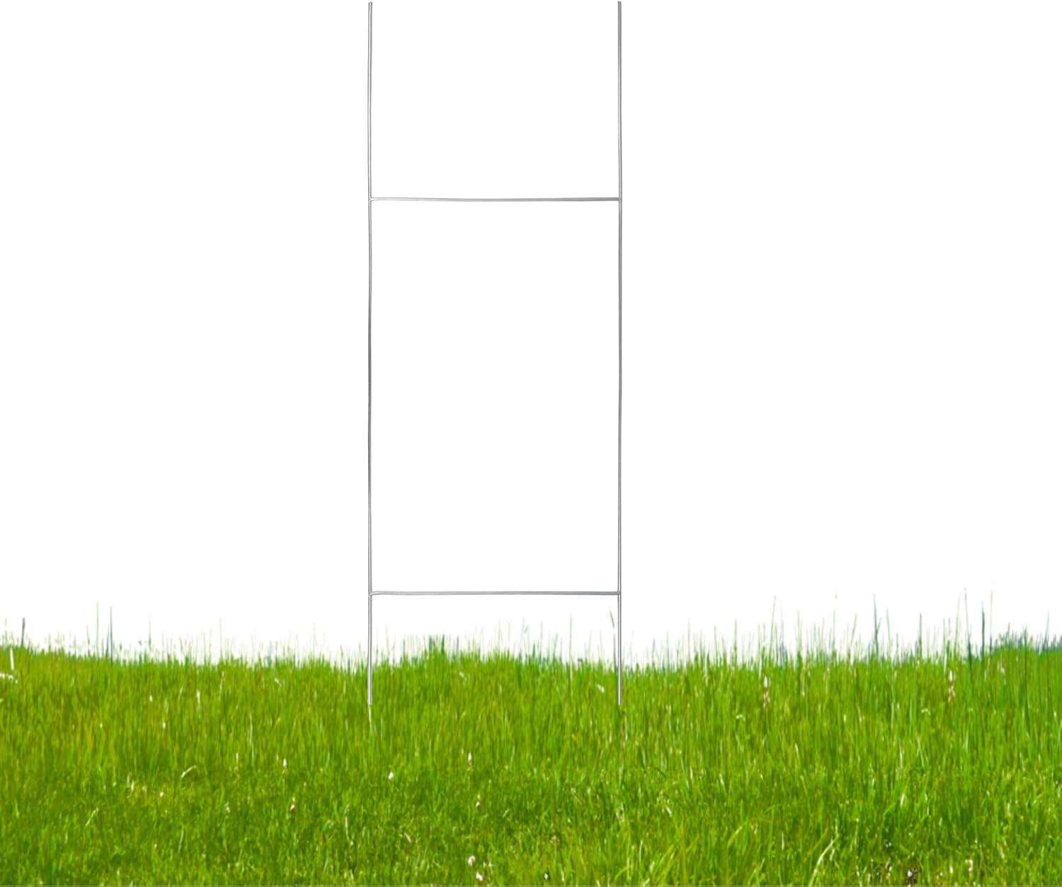 Yard Sign Stakes – 30″X10″ H Wire Stakes, Metal Lawn Sign Stakes, Real Estate Si